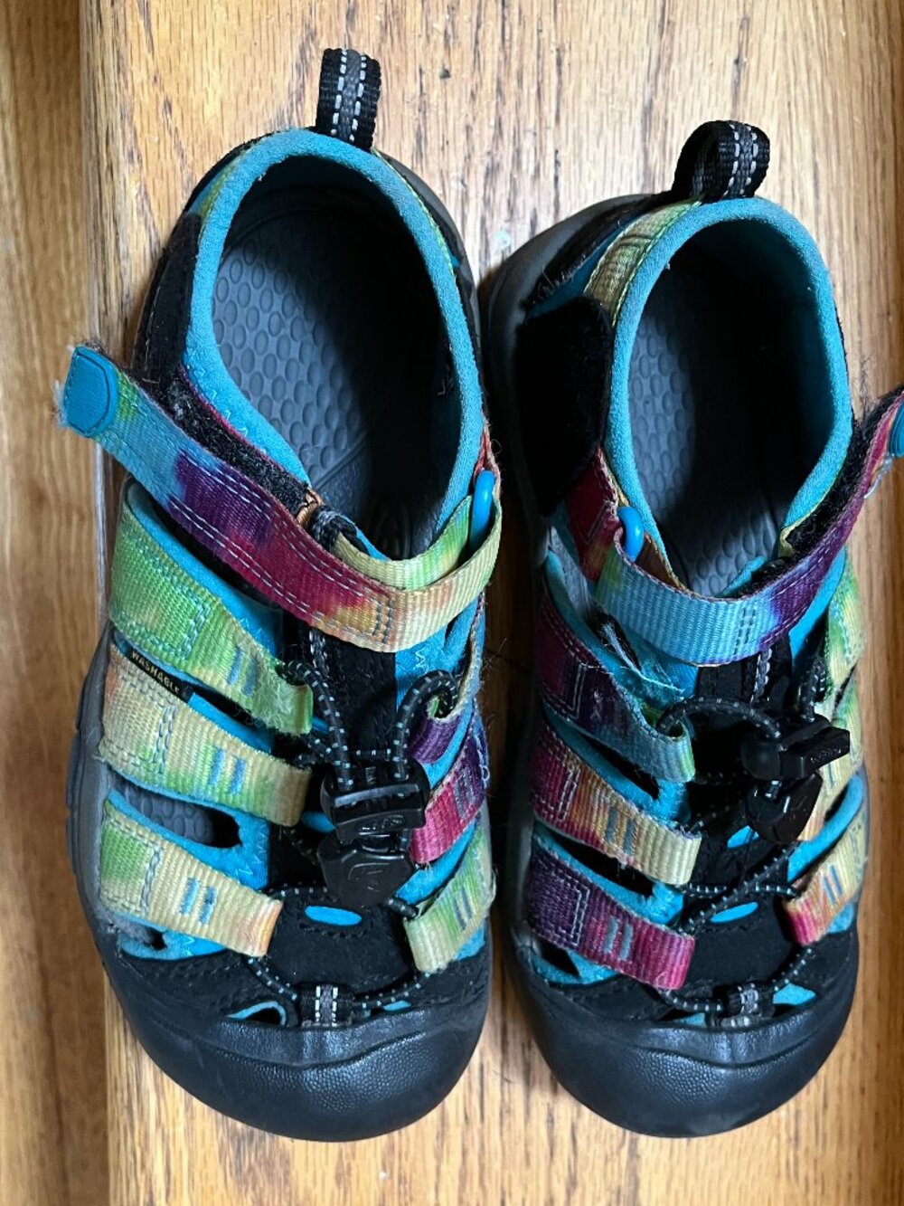 Keen Newport H2 Rainbow Tie Dye Kids Waterproof Sandal - Youth Size 1
